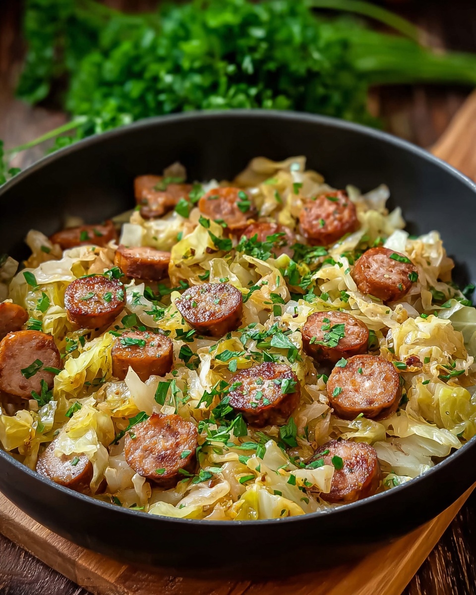 Easy Sausage and Cabbage Stir Fry Recipe - Recipe Image