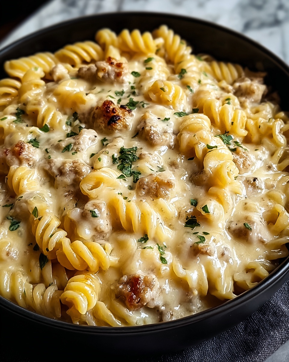 The Best Crockpot Garlic Parmesan Chicken Pasta Recipe - Recipe Image
