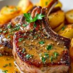 Garlic Butter Pork Chops With Cheesy Potato Bake Recipe 7 Garlic Butter Pork Chops With Cheesy Potato Bake Recipe