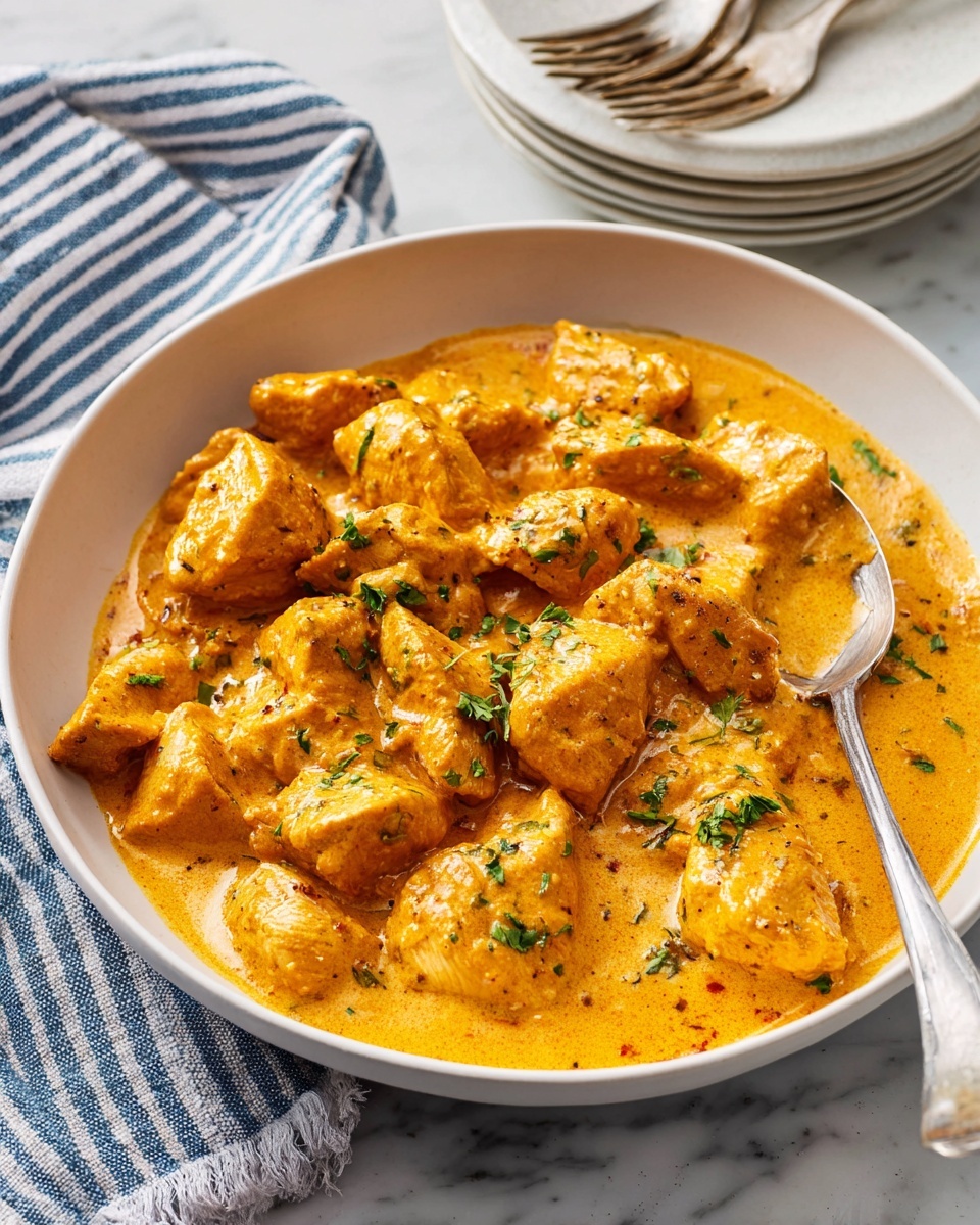 Creamy Paprika Pork over Noodles or Rice Recipe