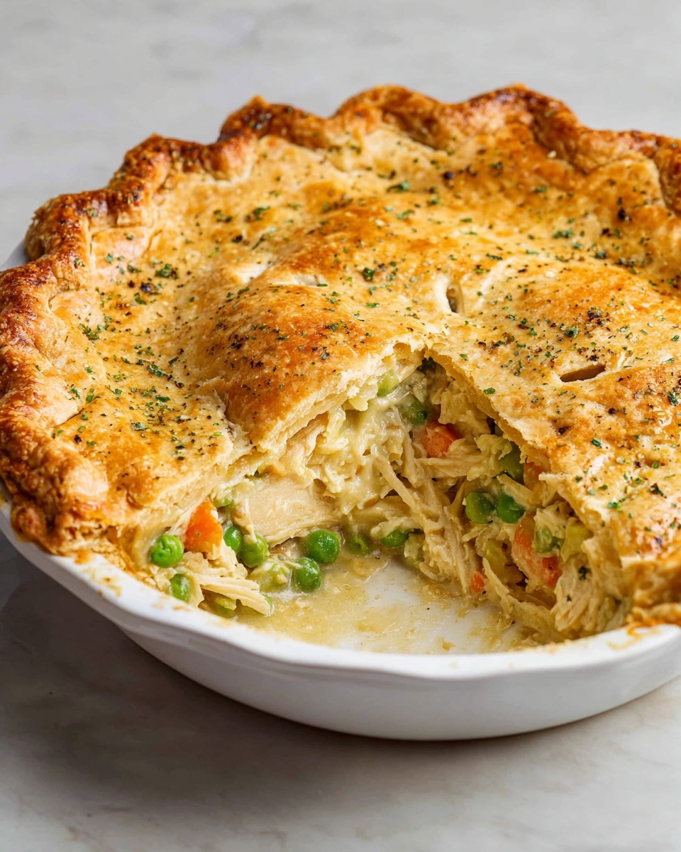 Creamy Chicken Pot Pie with Flaky Crust Recipe