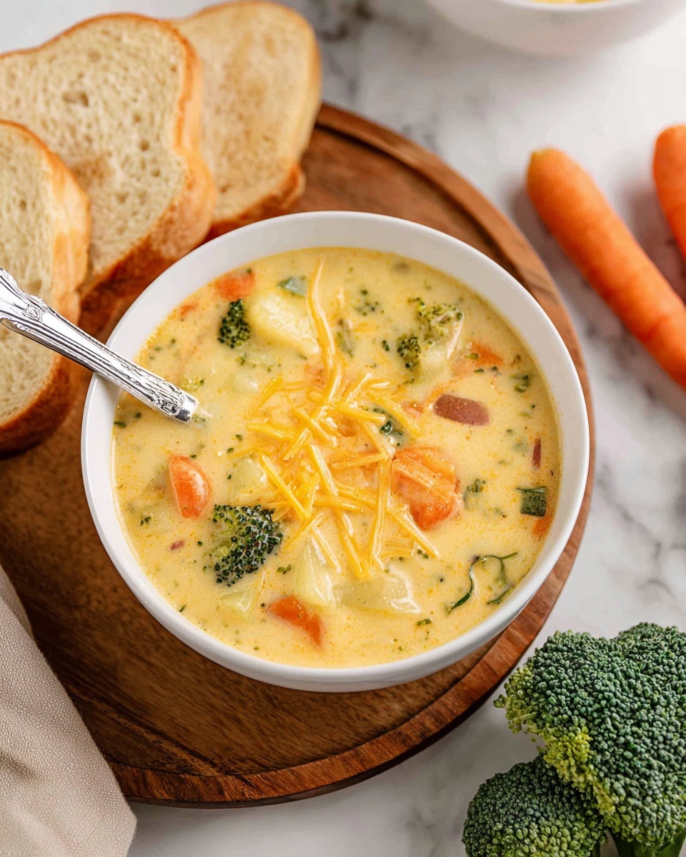 Creamy Vegetable Soup with Cheddar and Broccoli Recipe 6 Creamy Vegetable Soup with Cheddar and Broccoli Recipe - Recipe Image