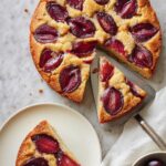 Plum Torte with Toasted Nuts and Apricot Glaze Recipe