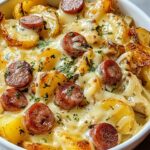 Cheesy Ranch Potatoes with Smoked Sausage Recipe