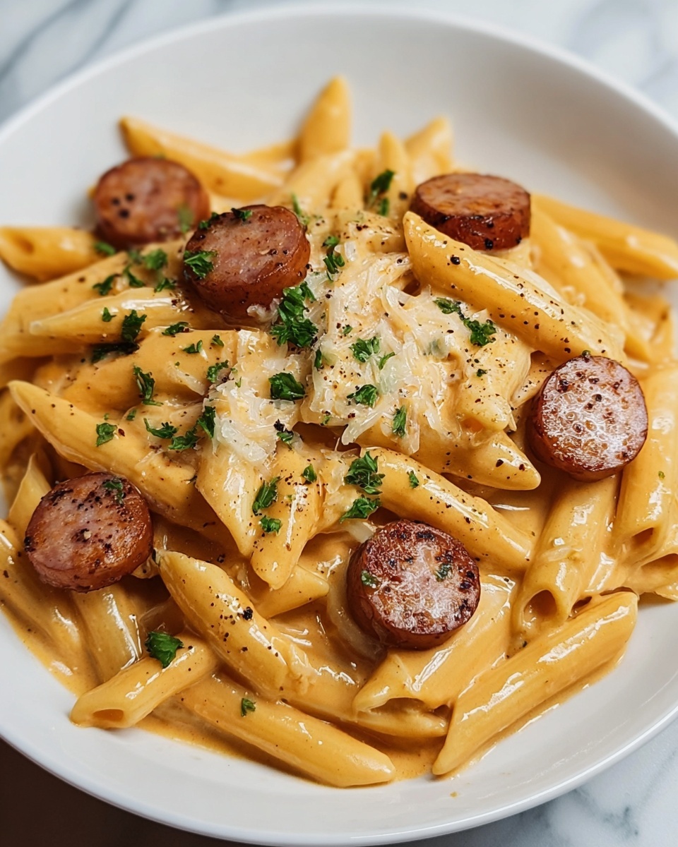 Creamy Smoked Sausage Pasta Recipe - Recipe Image