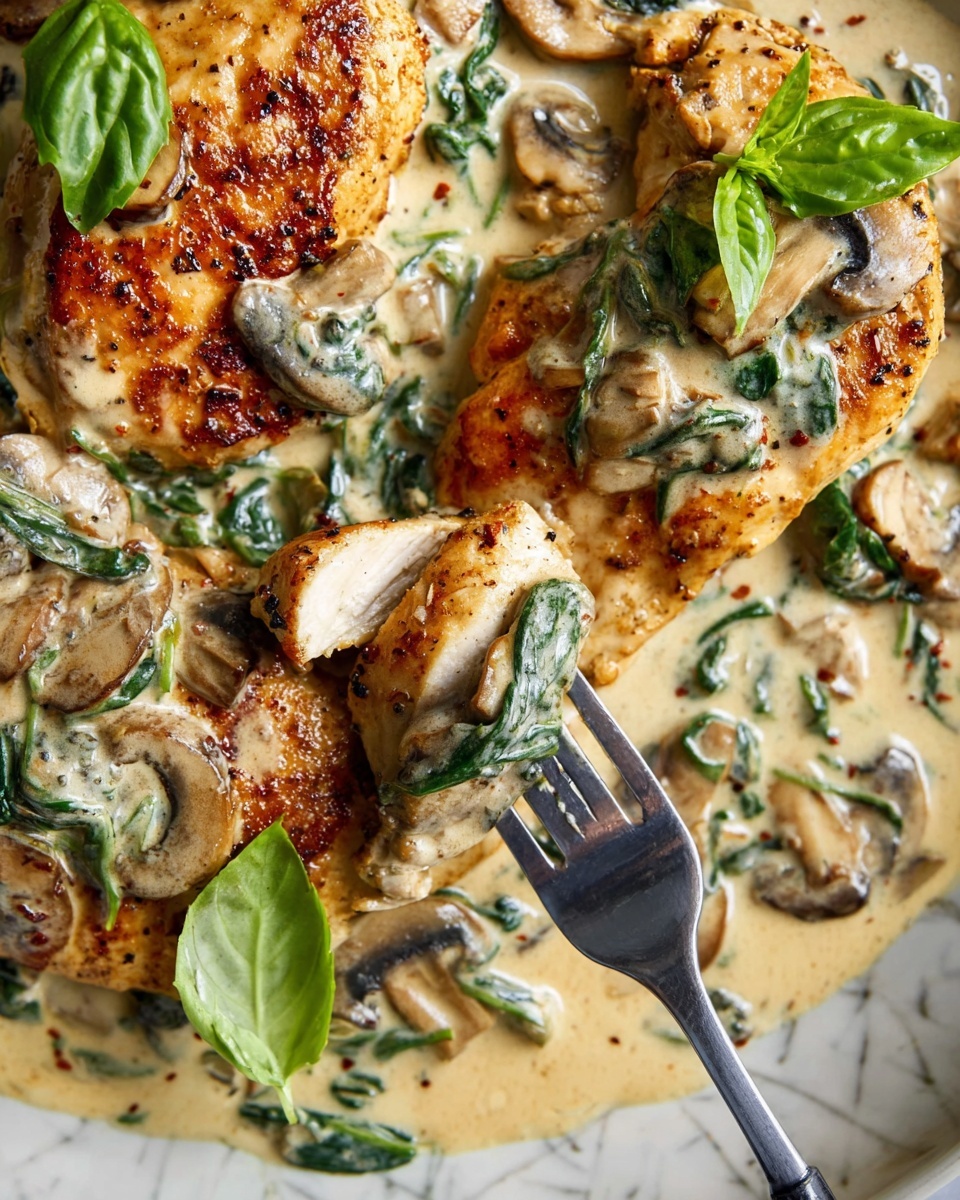 Creamy Mushroom Chicken Recipe - Recipe Image