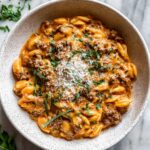 Ground Beef Orzo with Tomato Cream Sauce and Fresh Basil Recipe 7 Ground Beef Orzo with Tomato Cream Sauce and Fresh Basil Recipe