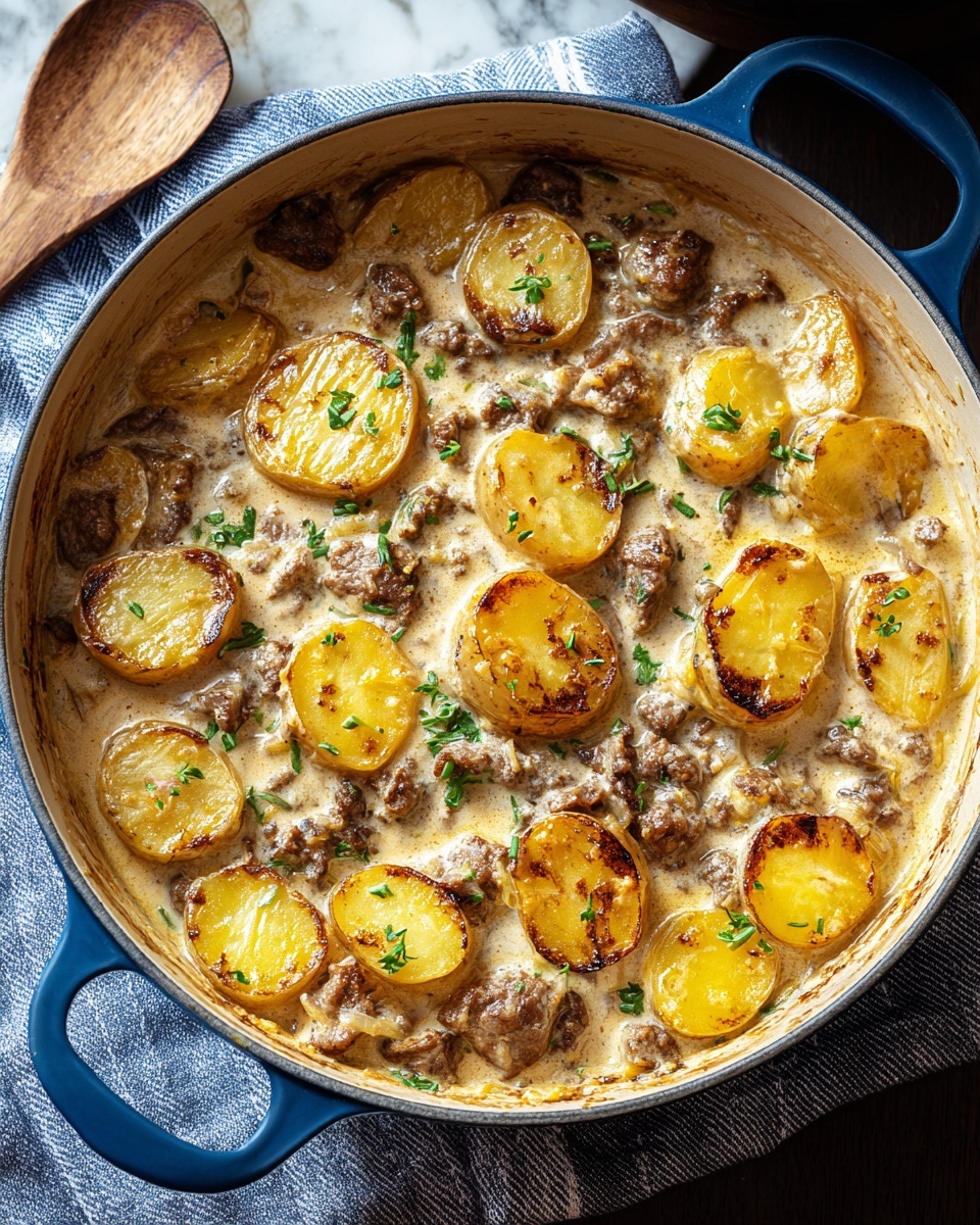 Creamy One-Pot Beef and Potato Casserole – Cozy & Simple Dinner Recipe 6 Creamy One-Pot Beef and Potato Casserole – Cozy & Simple Dinner Recipe - Recipe Image