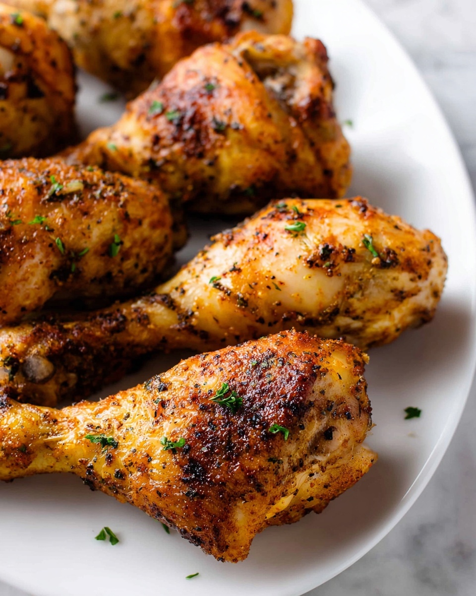 Oven-Baked Chicken Legs with Italian Seasoning and Garlic Recipe