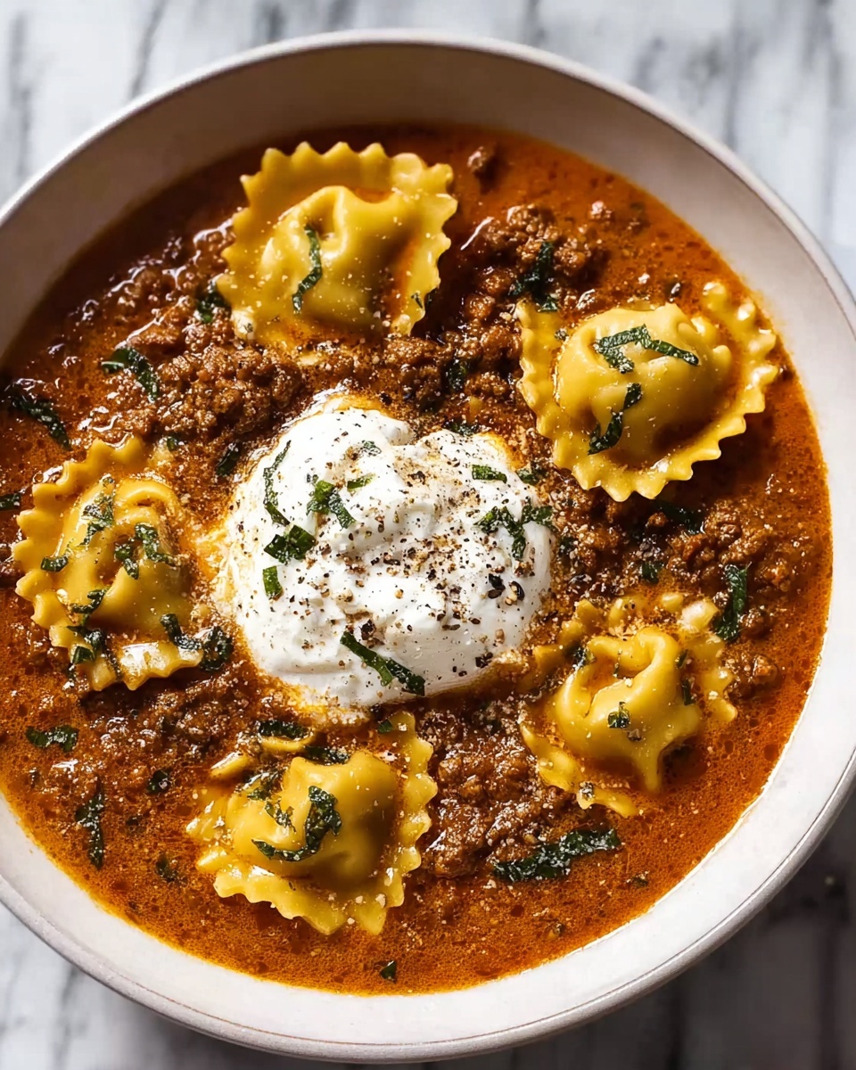 One Pot Lasagna Soup Recipe - Recipe Image