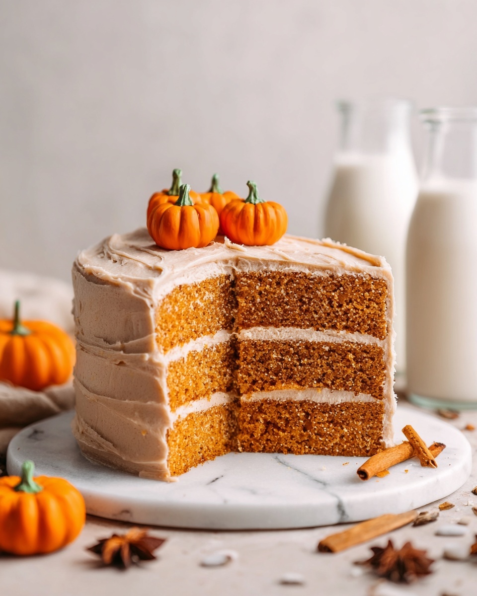 Pumpkin Cake with Cinnamon Cream Cheese Frosting Recipe 6 Pumpkin Cake with Cinnamon Cream Cheese Frosting Recipe - Recipe Image