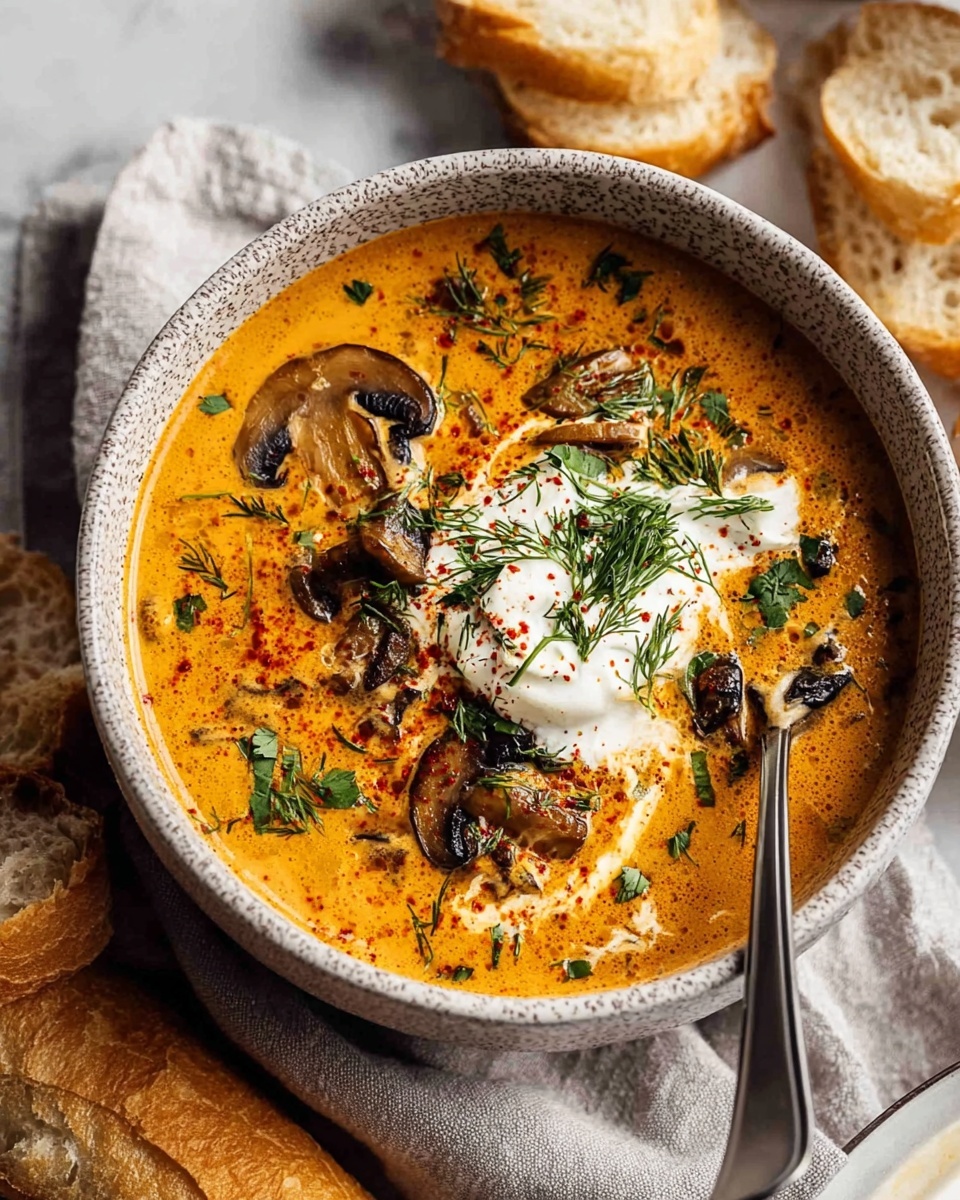 Hungarian Mushroom Soup: A Delicious & Authentic Recipe 6 Hungarian Mushroom Soup: A Delicious & Authentic Recipe - Recipe Image