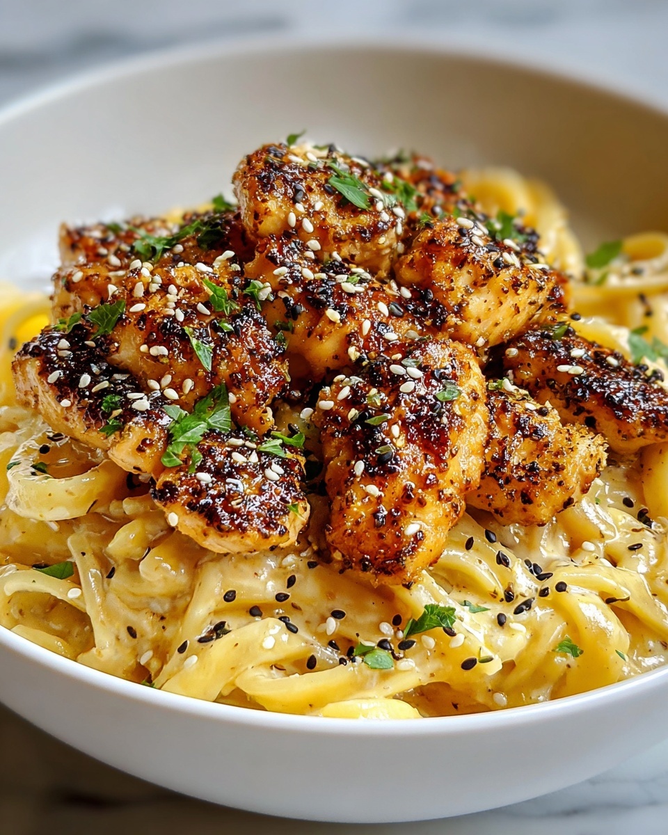 Honey Pepper Chicken Pasta Recipe - Recipe Image