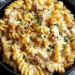 Crockpot Garlic Parmesan Chicken Pasta Recipe