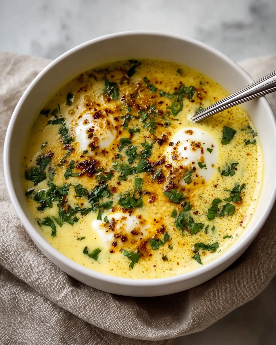 Creamy Cheddar Garlic Herb Potato Soup Recipe - Recipe Image