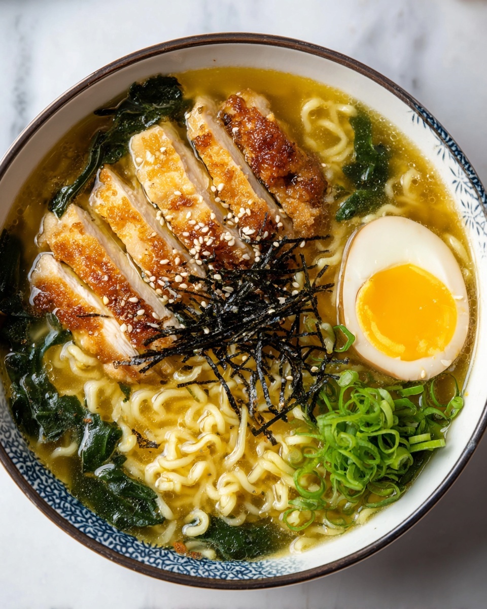 Chicken Katsu Ramen with Coconut Miso Broth Recipe