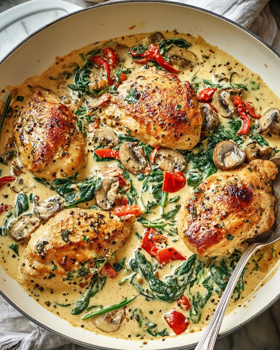 Creamy Tuscan Chicken with Sun-Dried Tomatoes and Spinach Recipe 6 Creamy Tuscan Chicken with Sun-Dried Tomatoes and Spinach Recipe - Recipe Image