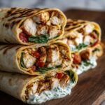 Crispy Air Fryer Chicken & Mozzarella Wraps Recipe