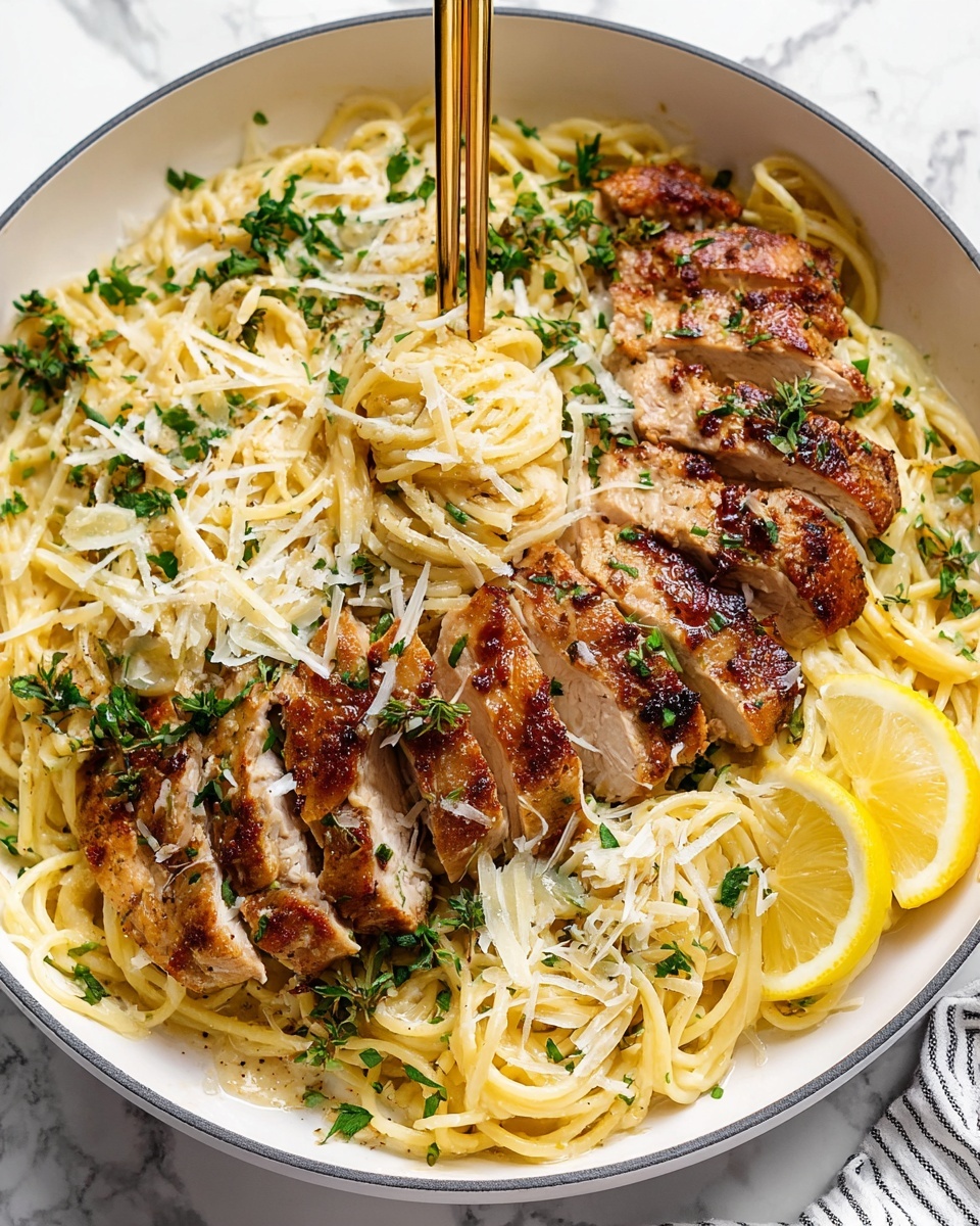 Lemon Chicken Pasta Recipe - Recipe Image
