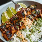 Sweet Chili Chicken Bowl with Coconut Lime Drizzle Recipe