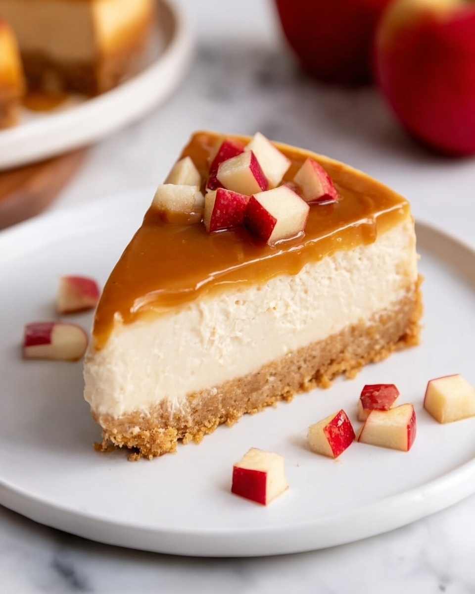 Apple Cider Cheesecake with Caramel Drizzle Recipe