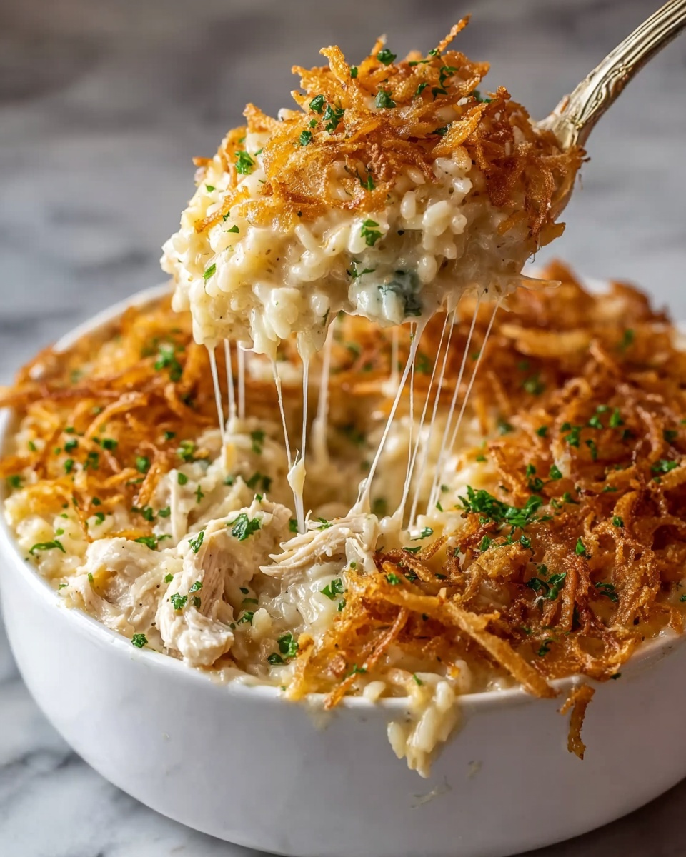 French Onion Chicken Rice Casserole Recipe 6 French Onion Chicken Rice Casserole Recipe - Recipe Image