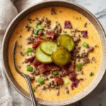 Keto Cheeseburger Soup Recipe