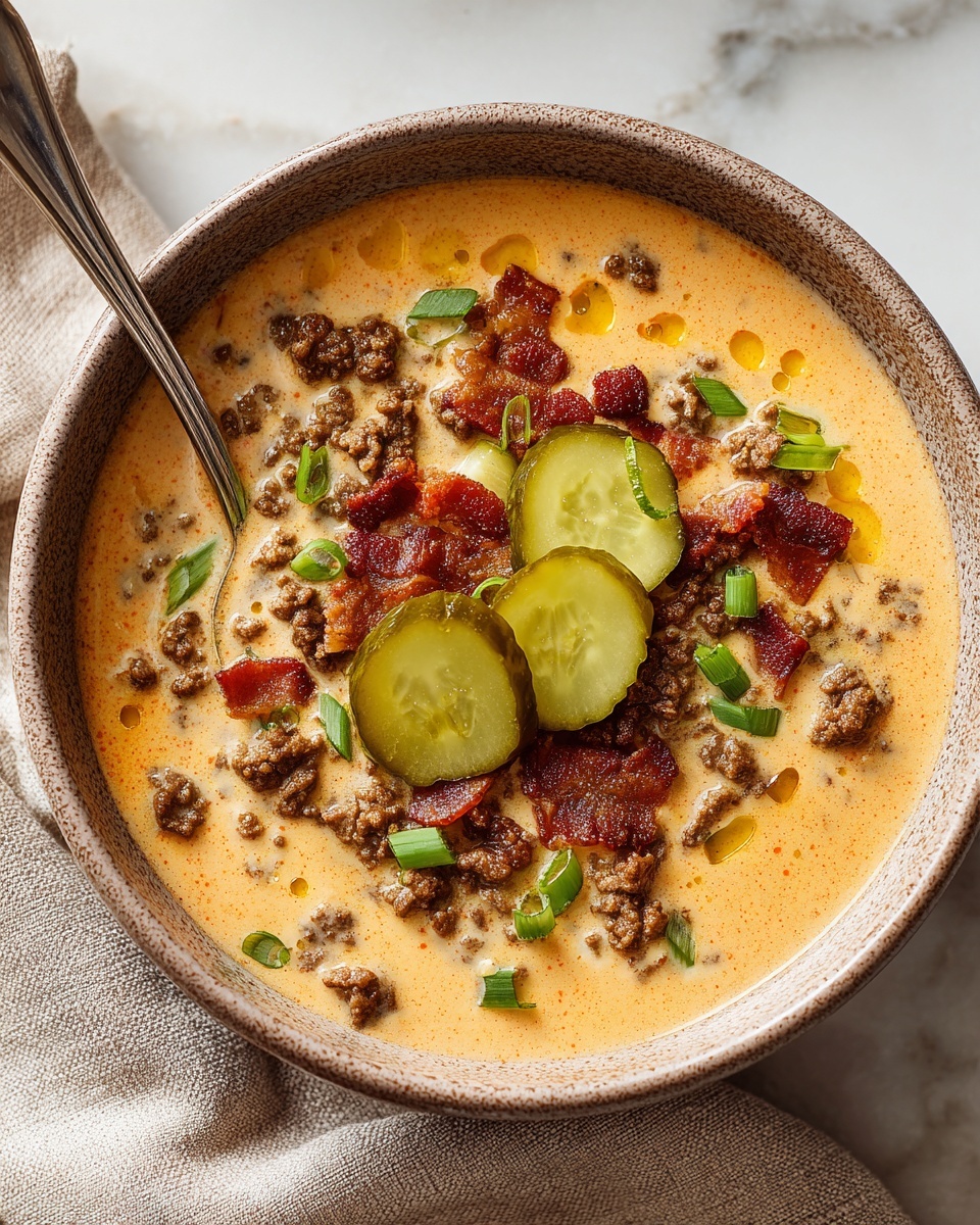 Keto Cheeseburger Soup Recipe 6 Keto Cheeseburger Soup Recipe - Recipe Image
