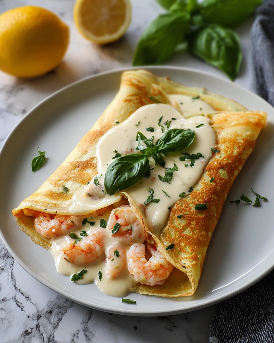 Seafood Crepes with Béchamel Sauce Recipe