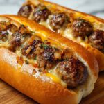Bourbon BBQ Bacon Cheeseburger Meatball Subs Recipe
