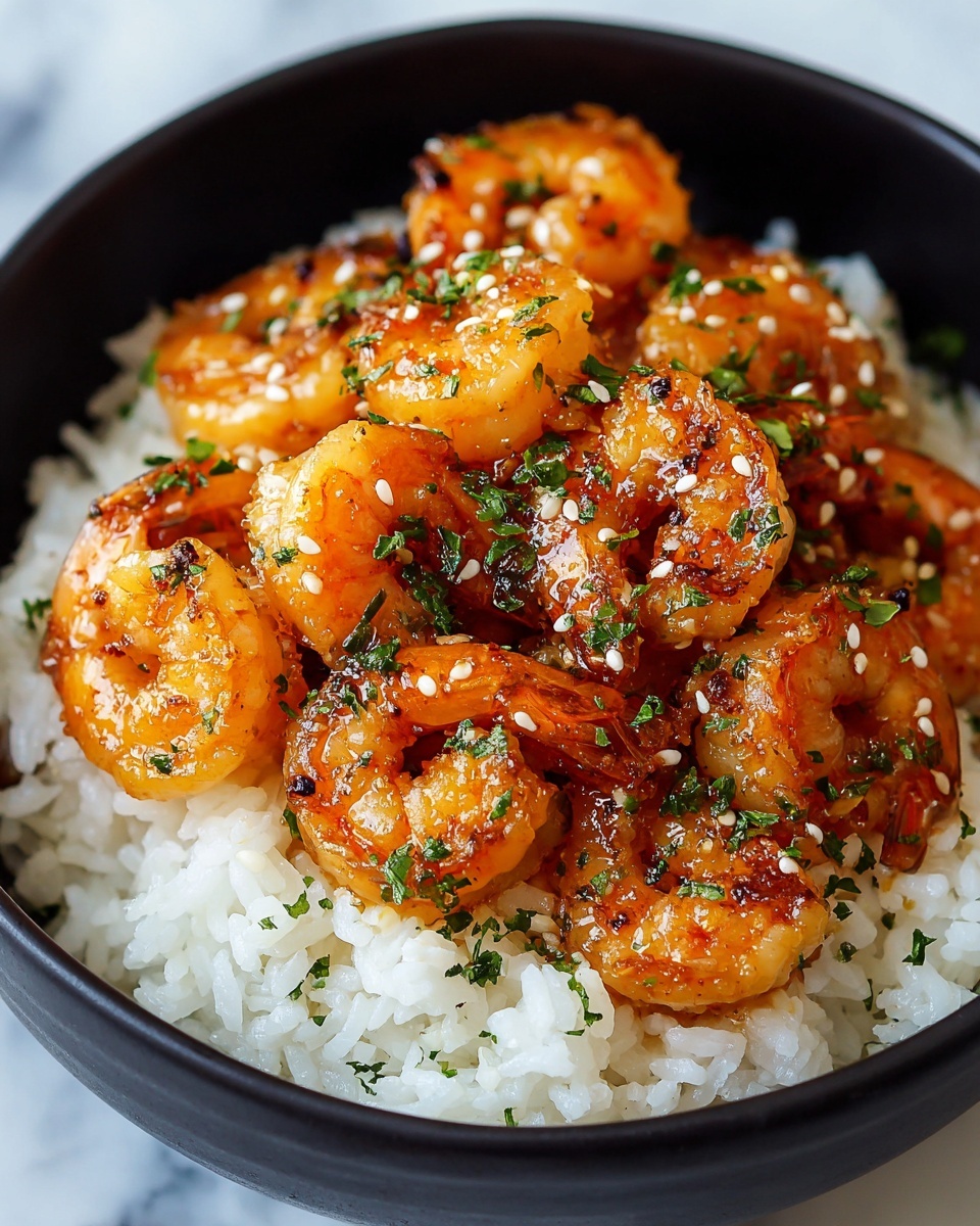 20 Minute Honey Garlic Shrimp & Rice Bowl Recipe 5 20 Minute Honey Garlic Shrimp & Rice Bowl Recipe - Recipe Image