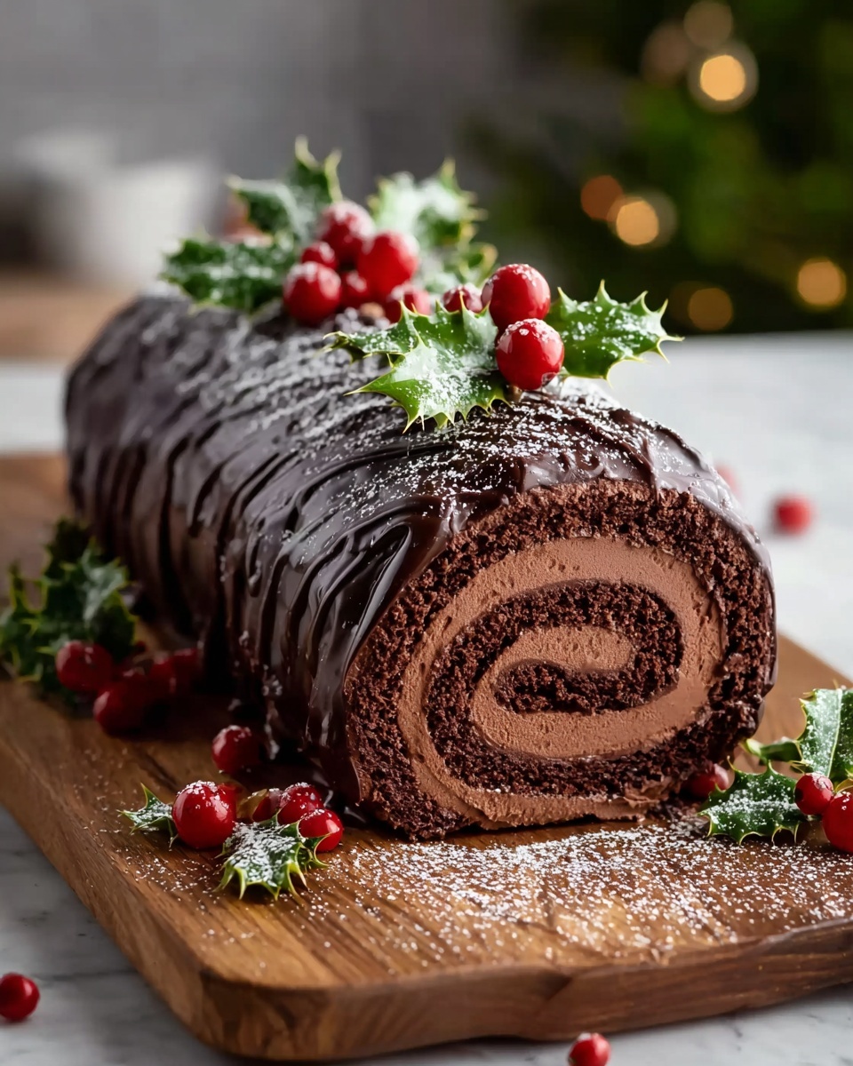 Chocolate Christmas Roll Recipe
