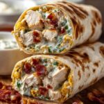 Crispy Bacon Chicken Ranch Wraps Recipe