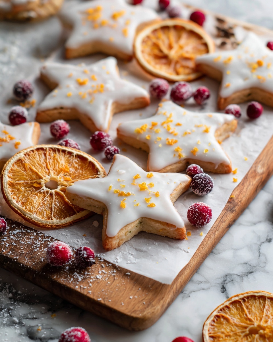 Cranberry Orange Shortbread Cookies Recipe
