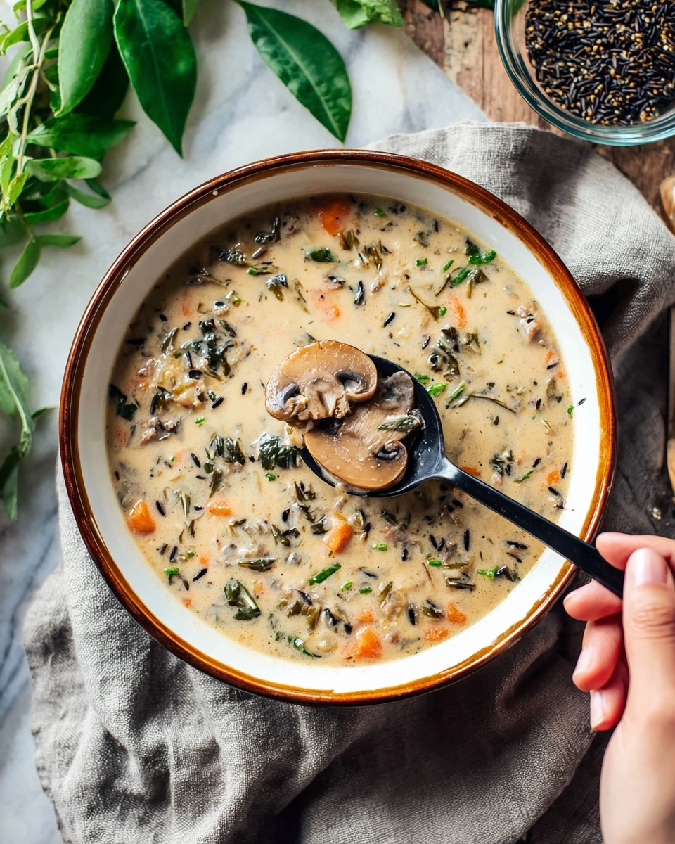 The Best Creamy Wild Rice Soup Recipe - Recipe Image
