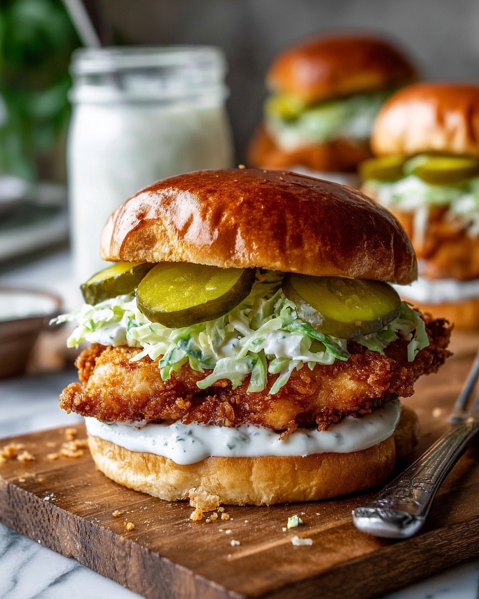 Crispy Dill Chicken Sandwich Recipe - Recipe Image
