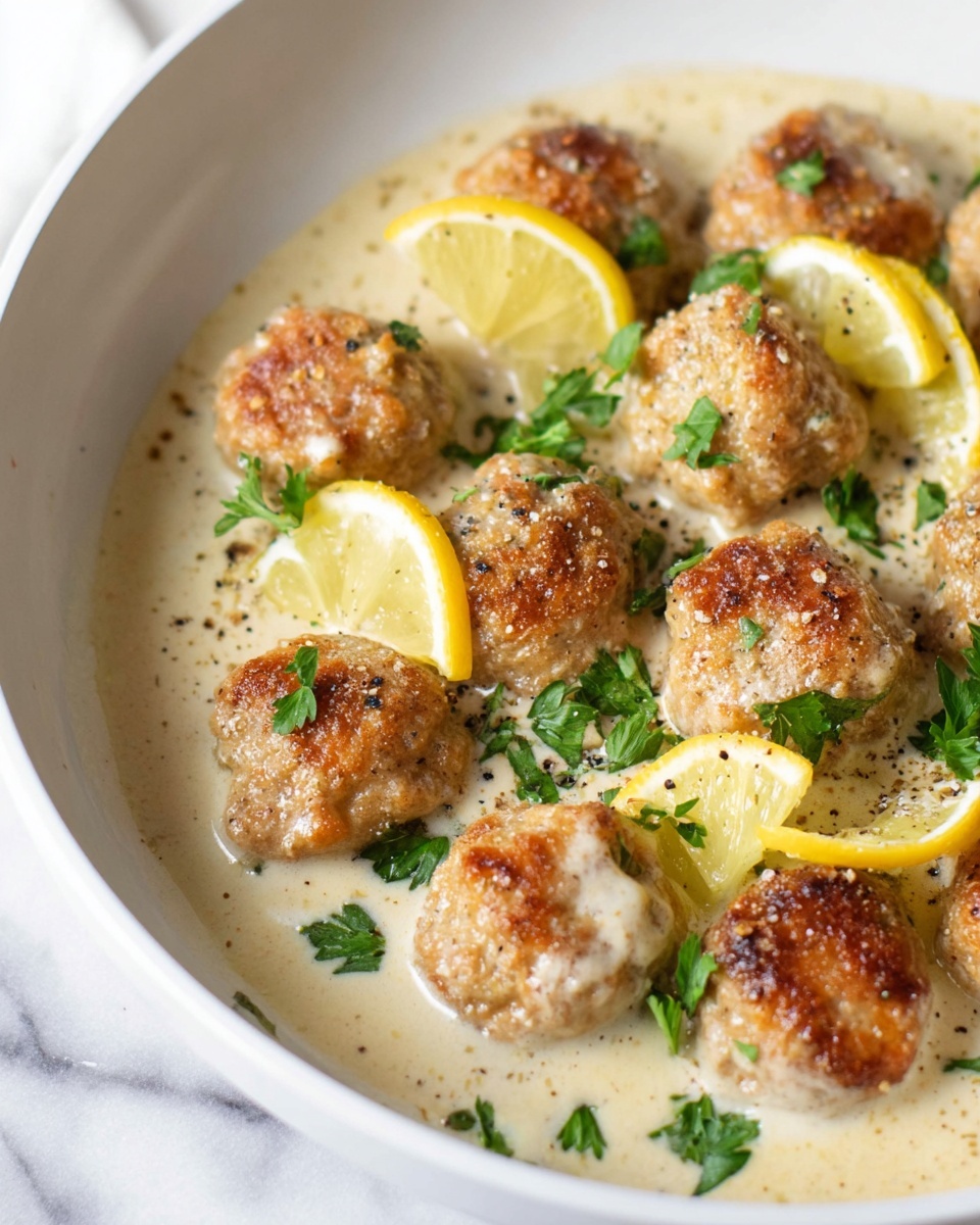 Chicken Piccata Meatballs Recipe - Recipe Image