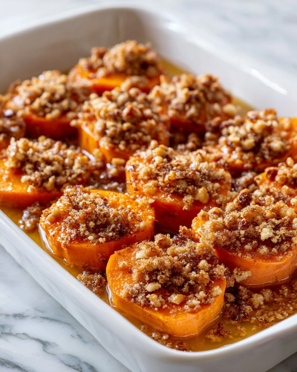 Melting Sweet Potatoes with Maple Cinnamon Pecan Topping Recipe