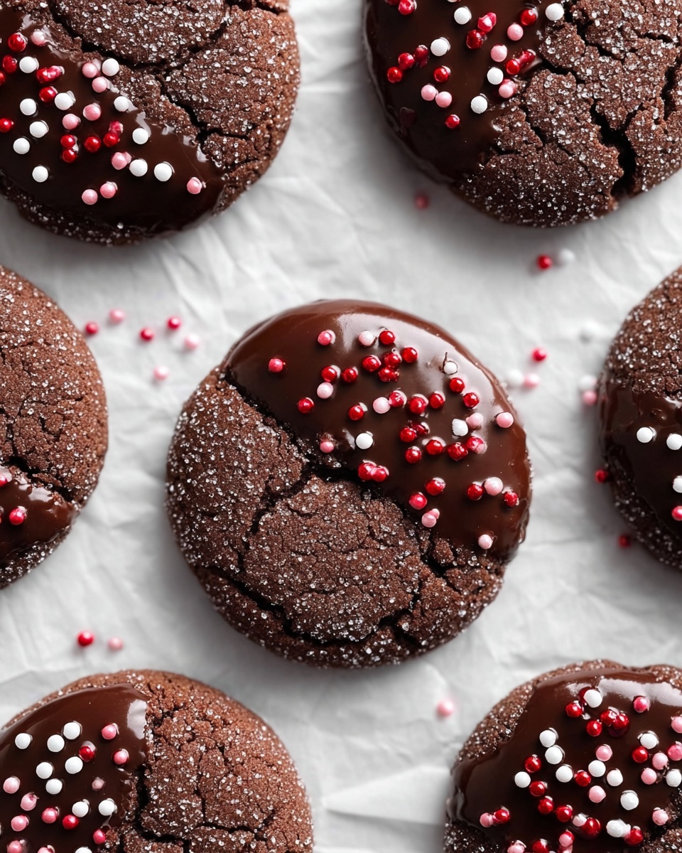 Chocolate Sugar Cookies with Melted Chocolate Coating Recipe