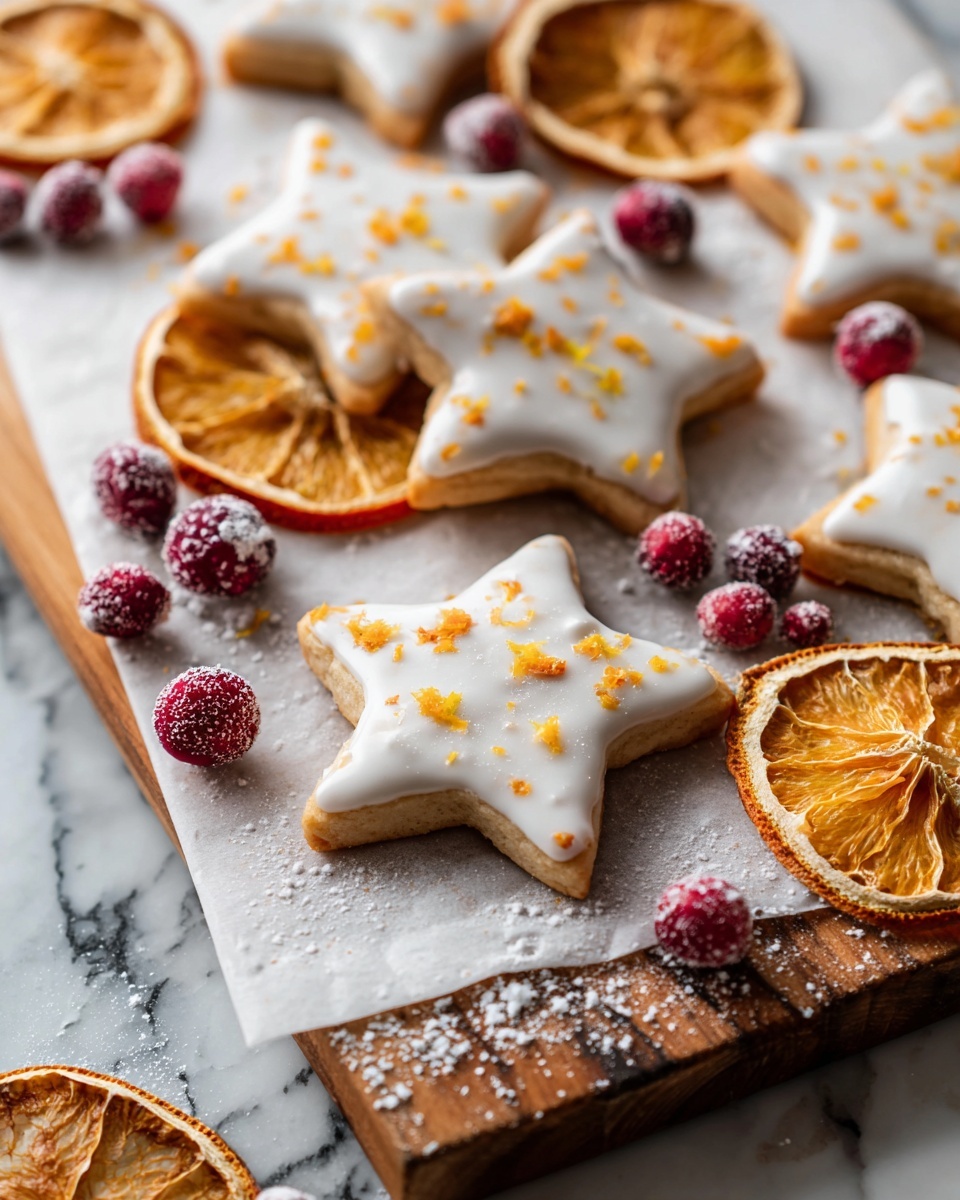 Cranberry Orange Shortbread Cookies Recipe - Recipe Image