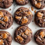 Double Chocolate Salted Caramel Cookies Recipe