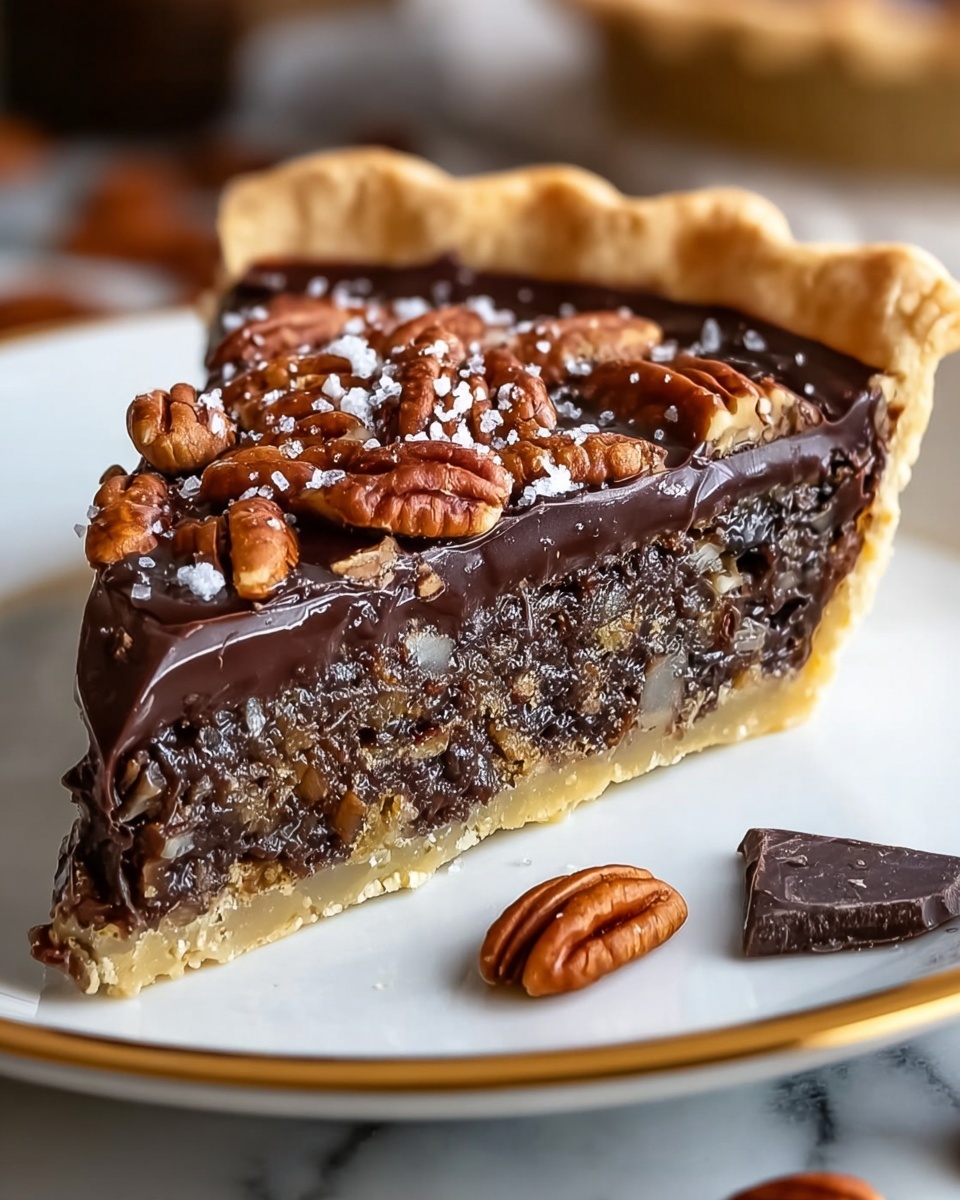Texas Chocolate Pecan Pie Recipe - Recipe Image