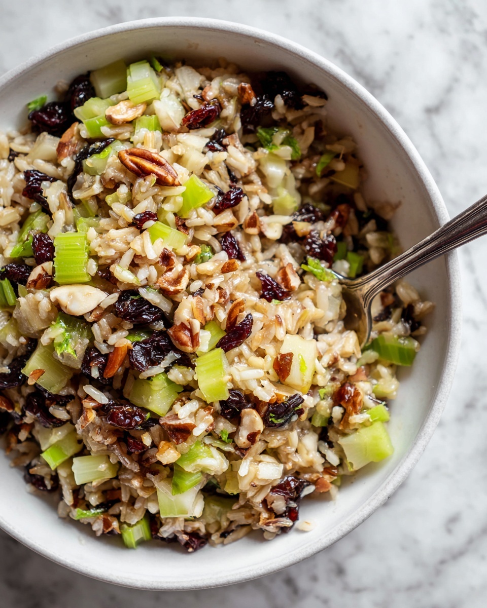 Wild Rice with Cranberries, Apples, and Pecans for Thanksgiving Recipe