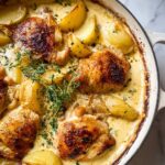 French Chicken Casserole à la Normande Recipe