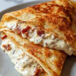Crispy Bacon Ranch Chicken Queso Pockets Recipe
