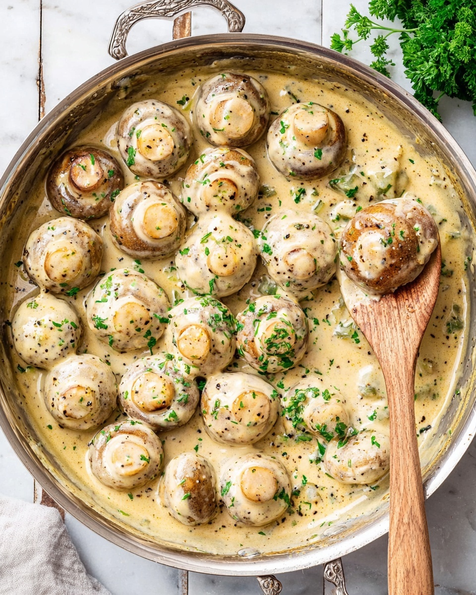 Garlic Parmesan Mushrooms Recipe - Recipe Image