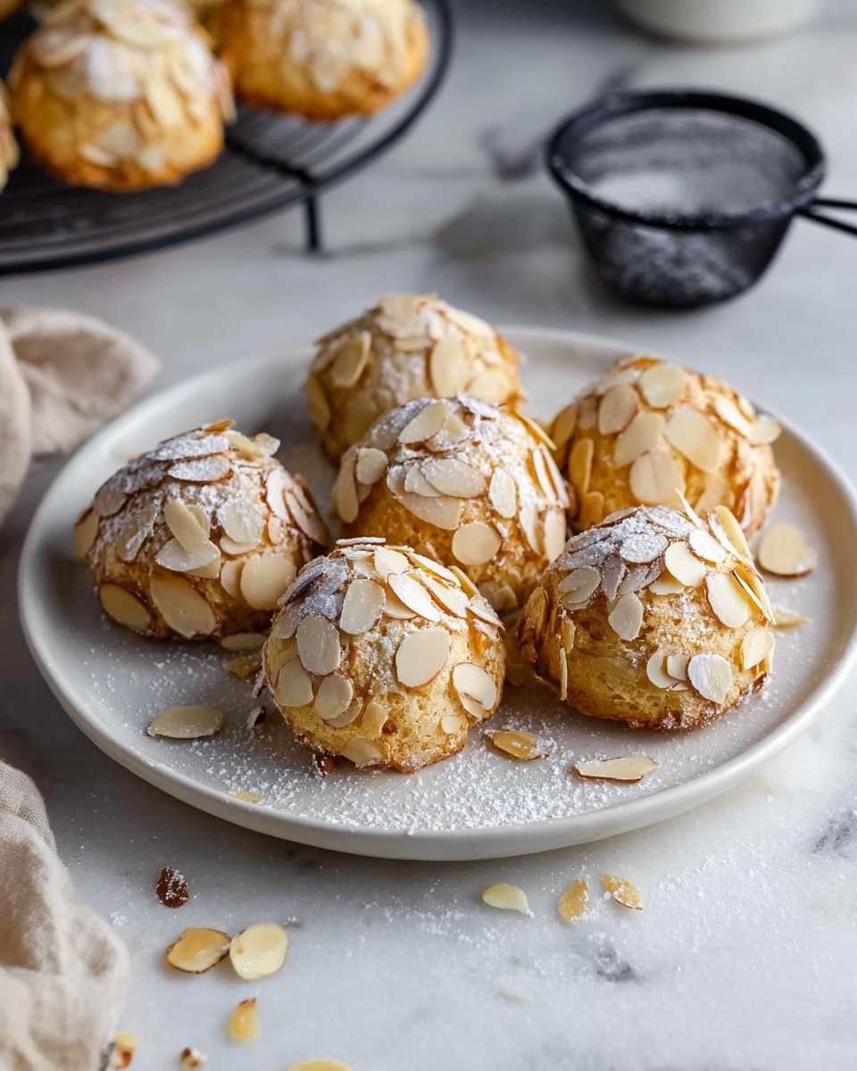 Marzipan Cookies with Sliced Almond Coating Recipe
