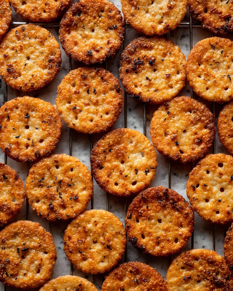 A close-up view of many small, round fried patties stacked closely together, each showing a golden-brown color with a crispy texture and sprinkled with coarse salt on top. At the bottom right corner, there is a white bowl with a blue rim filled with a creamy dipping sauce, smooth and pale in color. A woman's hand is holding one of the patties near the bowl. The background features a white marbled surface. Photo taken with an iphone --ar 4:5 --v 7