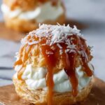Coconut Caramel Cream Puffs Recipe
