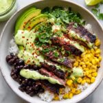 Cilantro Lime Flank Steak and Rice Bowls Recipe